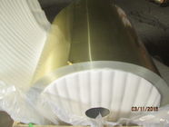 Goldener Epoxy-Kleber beschichtete Aluminiumfolie für Flossenvorrat in Klimaanlage Legierung 8079, Temperament H22, Stärke 0,008&quot; (0.203mm)