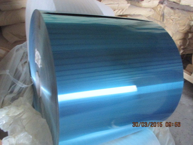 Verschiedene Breiten-Farbe beschichtete Aluminiumspule/0,145 Millimeter blauer Aluminiumspulen-Vorrat