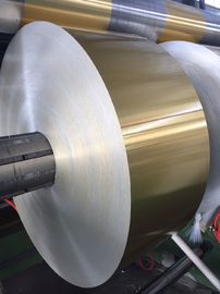 Golden Epoxy & Hydrophilic Coated Aluminium Fins Alooy 8079 Temper O 0.2MM With Various Width