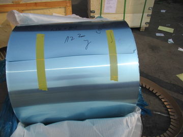 Soft Temper Mill Finish Aluminum Foil Coated Blue / Golden With 0.2MM Various Width