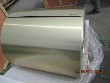 Blue / Golden Coil Coated Aluminium , 0.105MM Coil Coated Aluminium Different Width