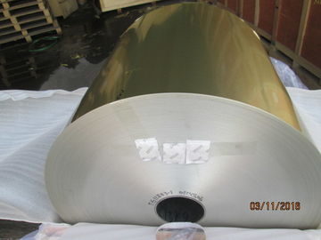 Blue / Golden Coil Coated Aluminium , 0.105MM Coil Coated Aluminium Different Width